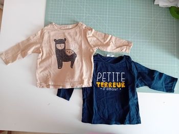 Lot 2 t-shirt manches longues