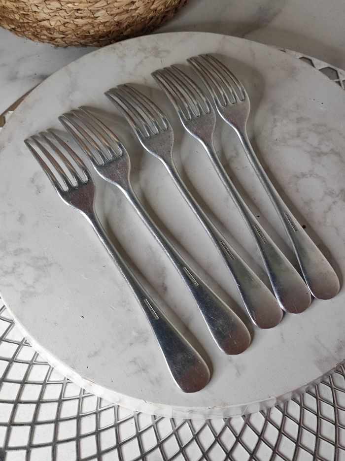 Couverts anciens aluminonickel - photo numéro 2