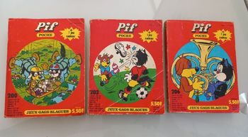Lot de 3 livres vintage Pif n°200,203 et 206