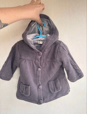 Manteau à capuche chaud - doublé - bébé - 3 mois - hiver