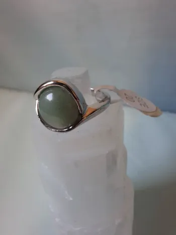 Bague en Aventurine Verte Taille 20 – Un Bijou Unique & Énergétique