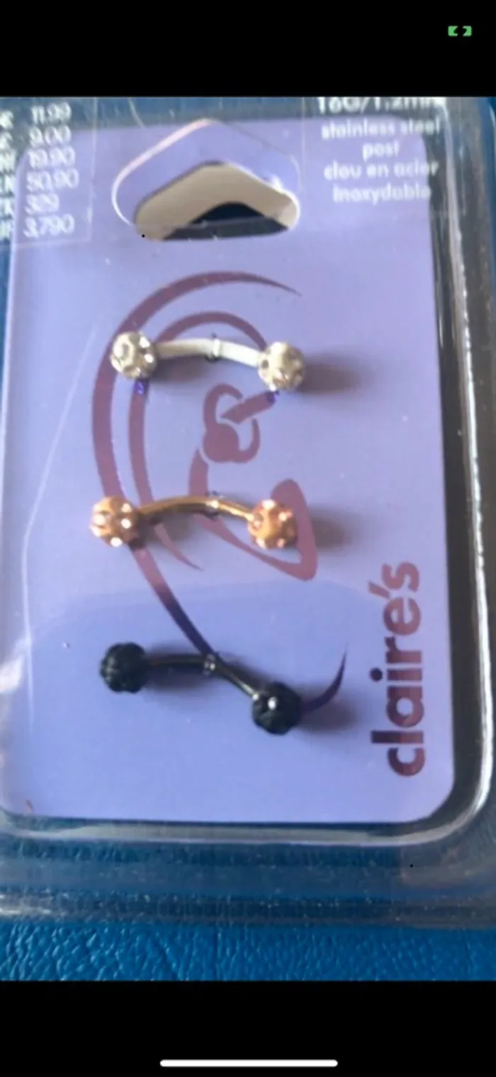 Lot de 3 boucles d’oreille