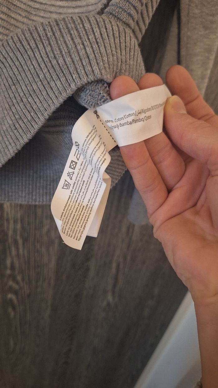 Gilet zippé en mailles torsadé gris - photo numéro 5