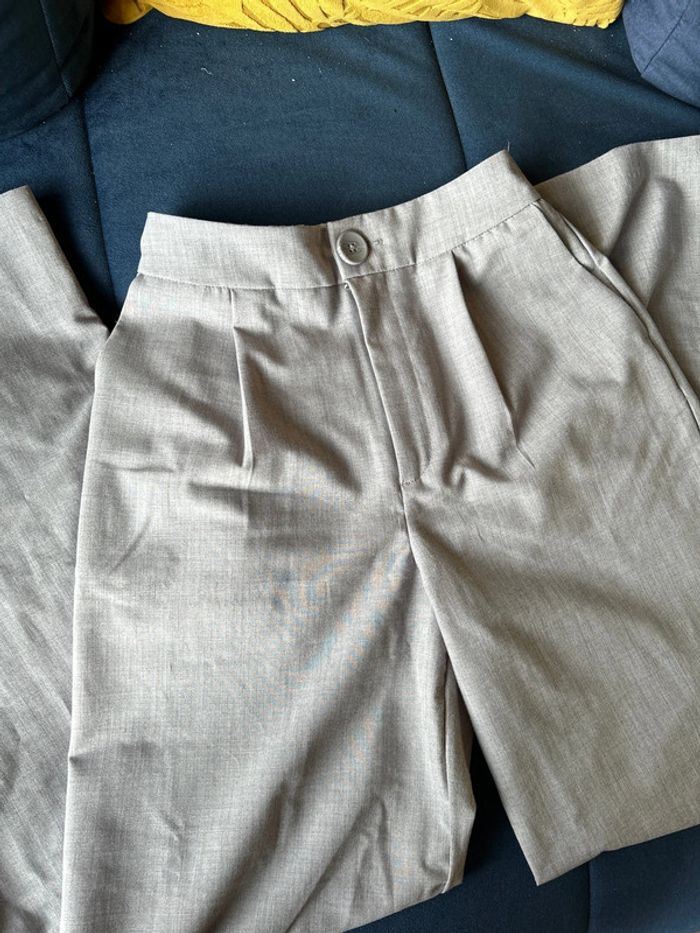 Pantalon droit gris - photo numéro 4