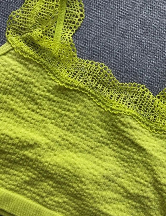 Brassière jaune fluo Undiz taille S neuve - photo numéro 5