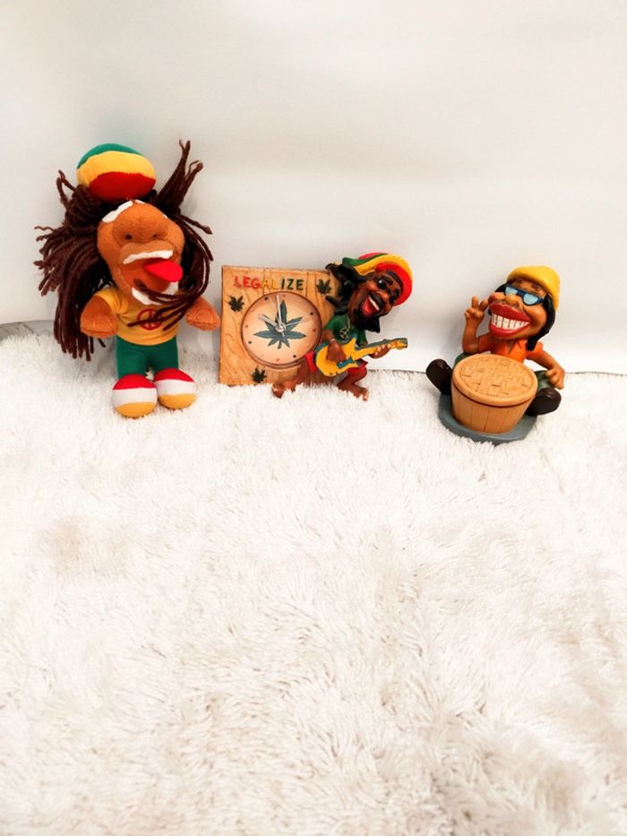 Lot de 3 figurines Bob Marley - photo numéro 2
