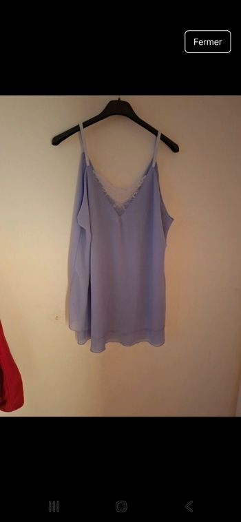 Débardeur violet taille xxl