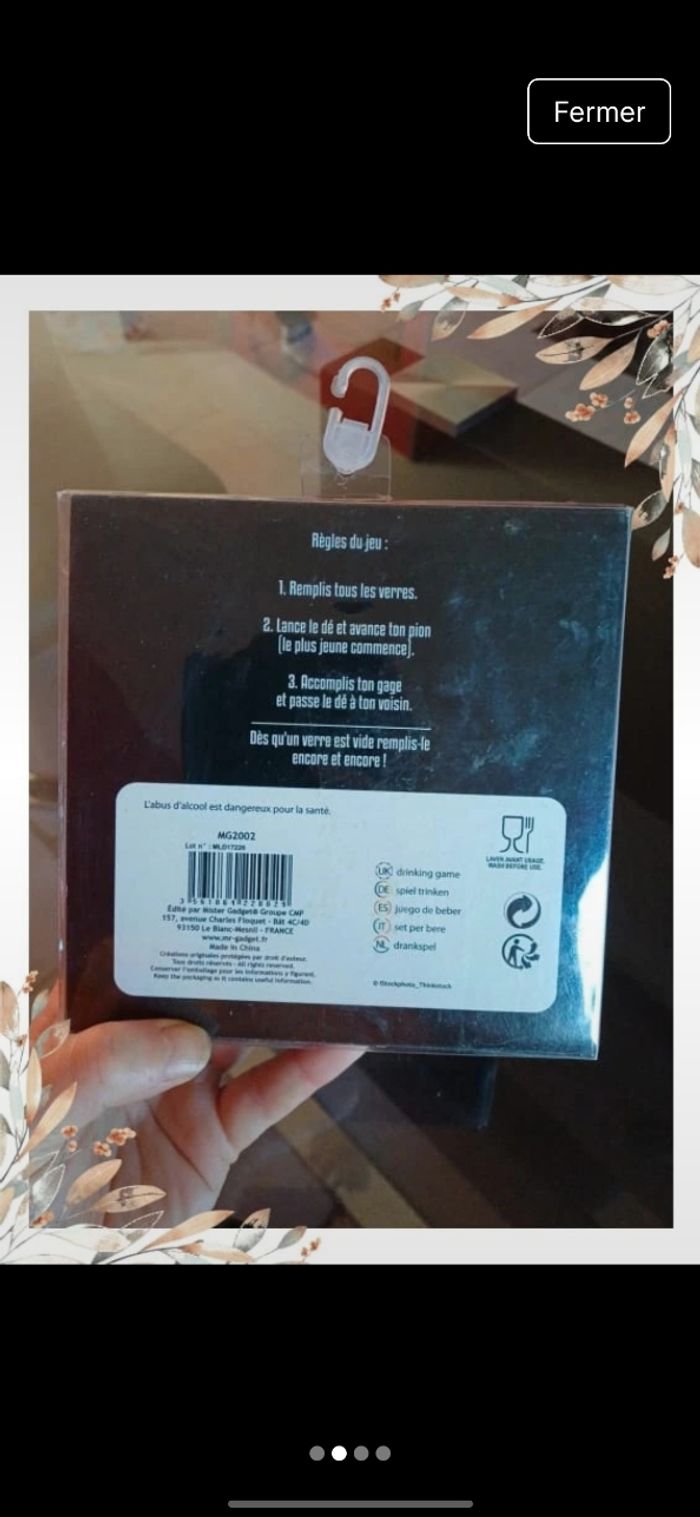 Jeu à boire .La roulette infernale .Apéro. Neuf - photo numéro 3