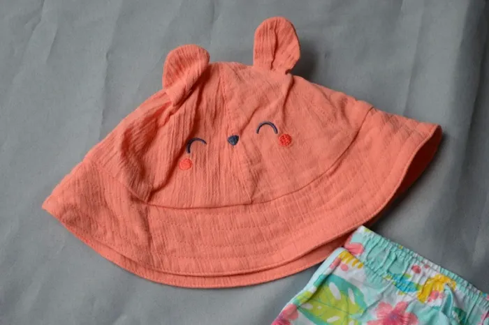 Ensemble Short & Chapeau Okaïdi Bébé Fille 12-18M Été - photo numéro 4