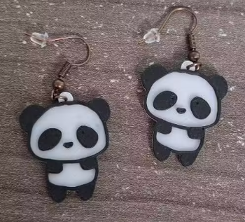 Boucle d'oreilles Panda