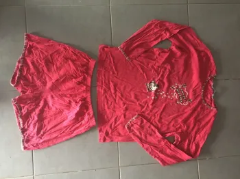 Ensemble pyjama short rose