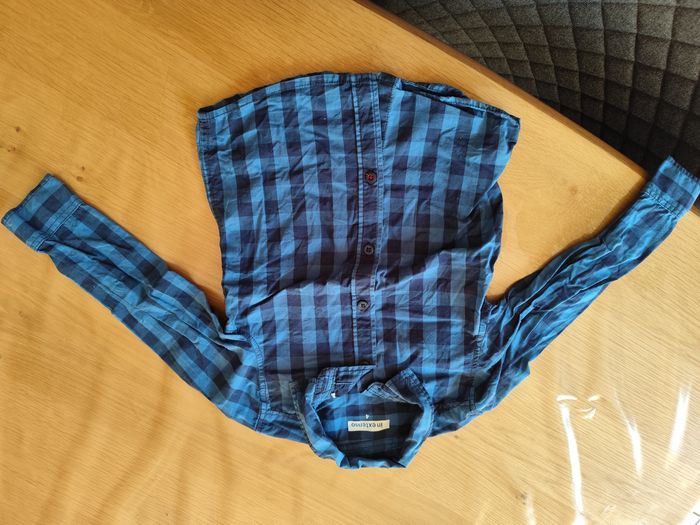 Chemise bleu carreaux