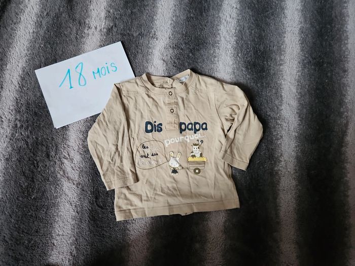 Tee-shirt manches longues 18 mois