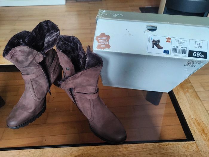 NEUF - bottines Brunes 41 - photo numéro 5
