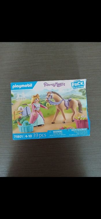 Boite playmobil fille princess magic 71801 4/10 ans