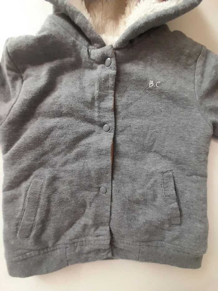 Gilet gris molletonné - photo numéro 4