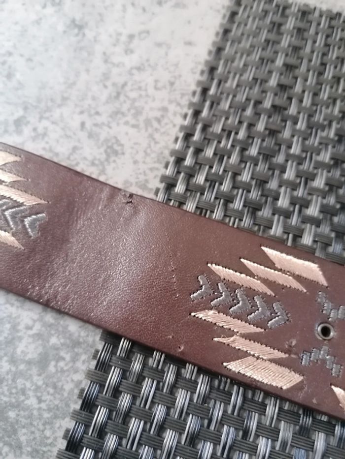 Ceinture femme marron tbe - photo numéro 7