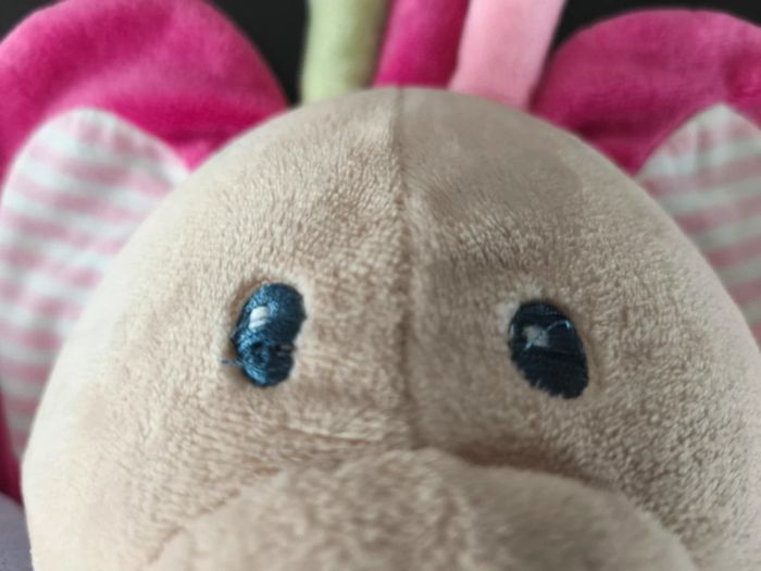 Peluche bébé fille éléphant tout doux sensorielle - photo numéro 4