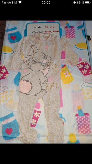 Pyjamas pan pan 24 mois