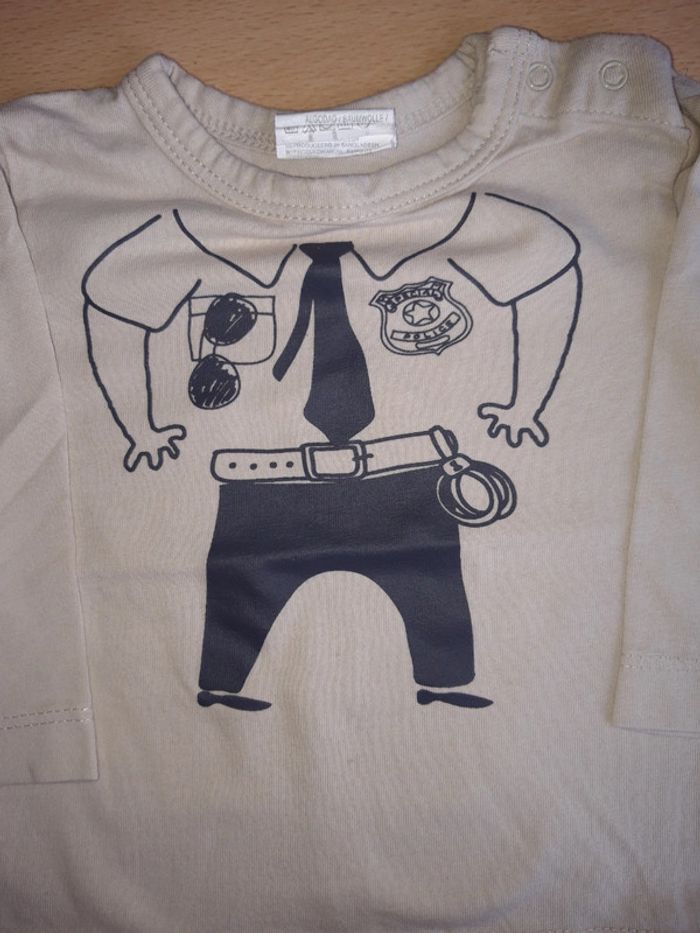 Tee-shirt manches longues 3 mois - photo numéro 2