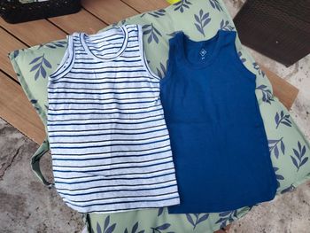 Débardeur bleu été