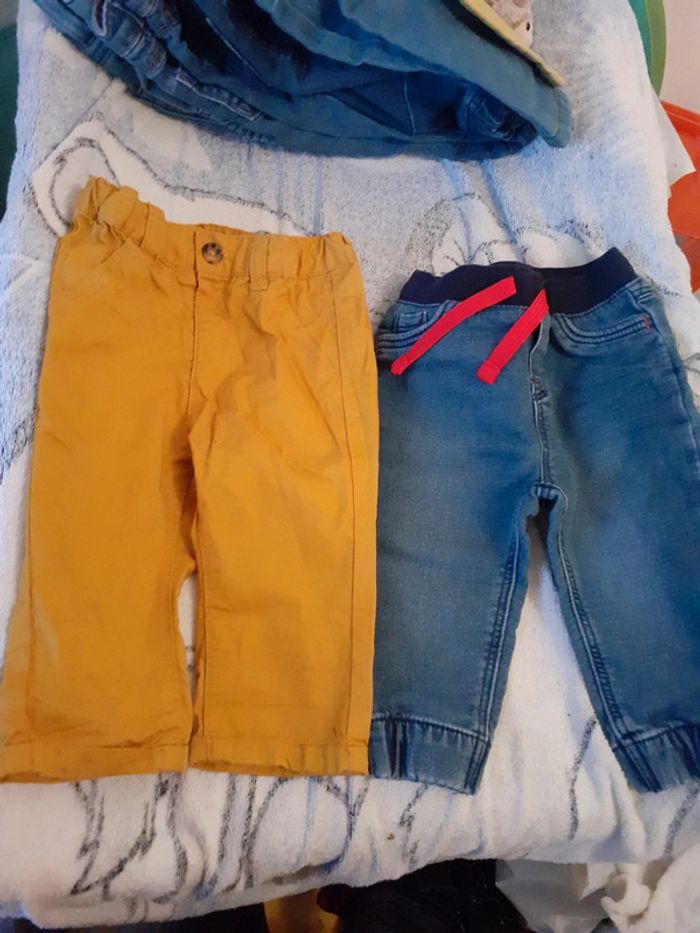 Lot 11 jeans bébé garçon 9 mois - photo numéro 3