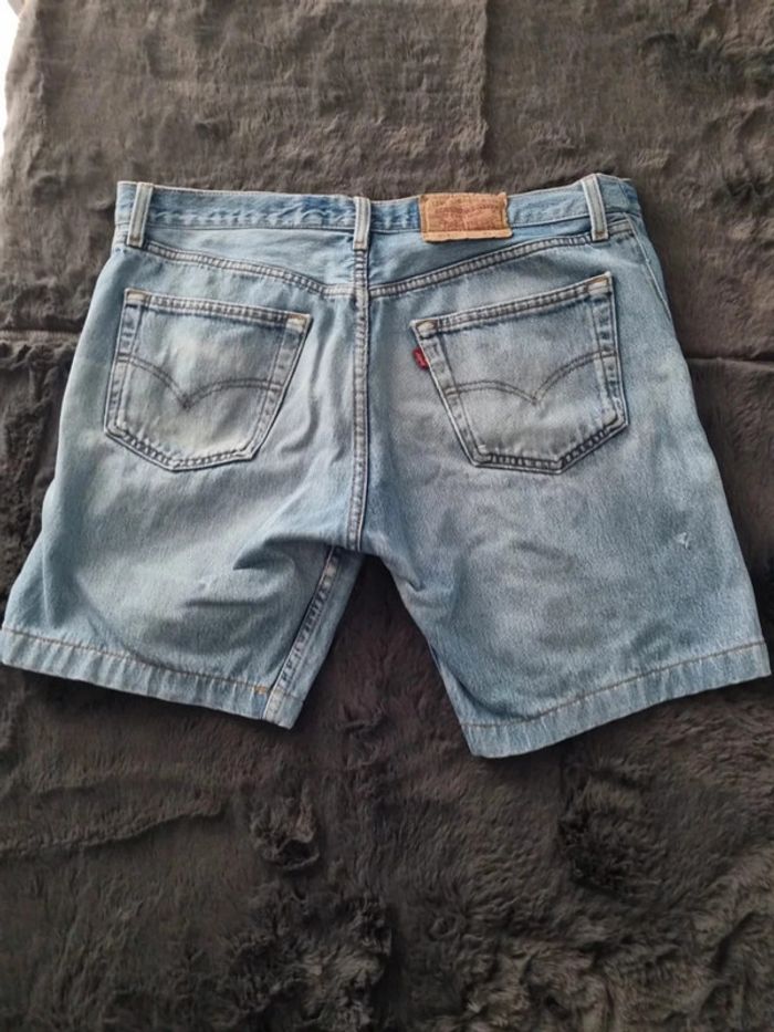 Short jeans levis 501 bleu clair - photo numéro 2