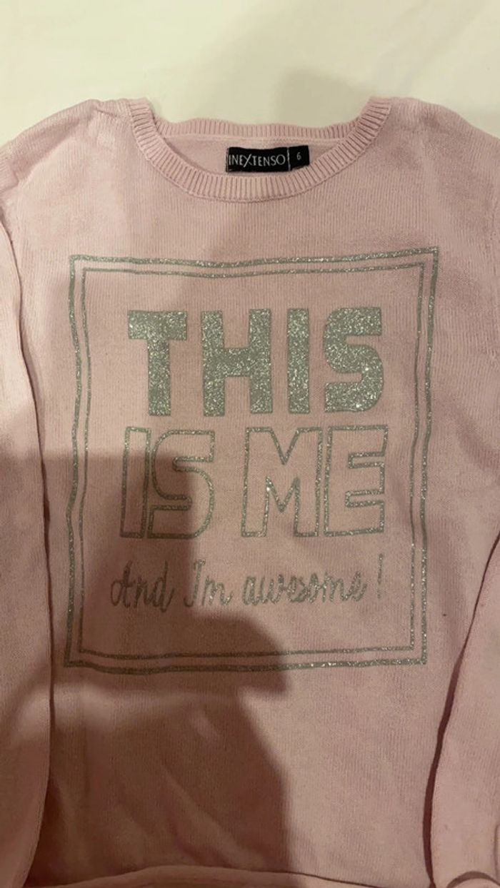 Pull in extenso rose - photo numéro 2