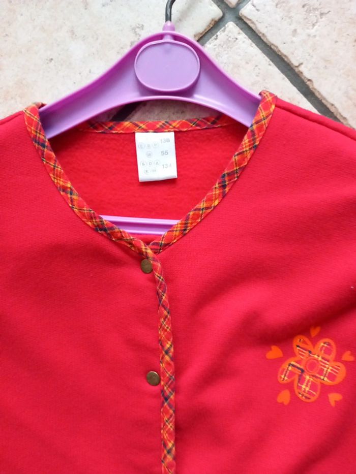 Veste gilet T138 coton 8ans - photo numéro 4