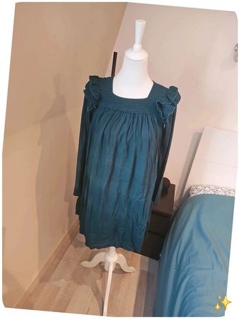 Robe mi-saison vert foncé 16 ans  United Colors of Benetton