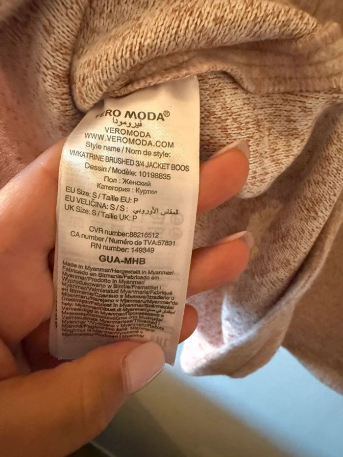 Veste légère rose pale mi longue Vero Moda - photo numéro 8