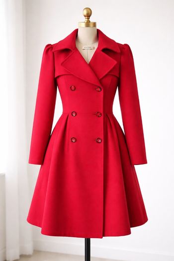 Manteau NAF NAF rouge – Taille 38