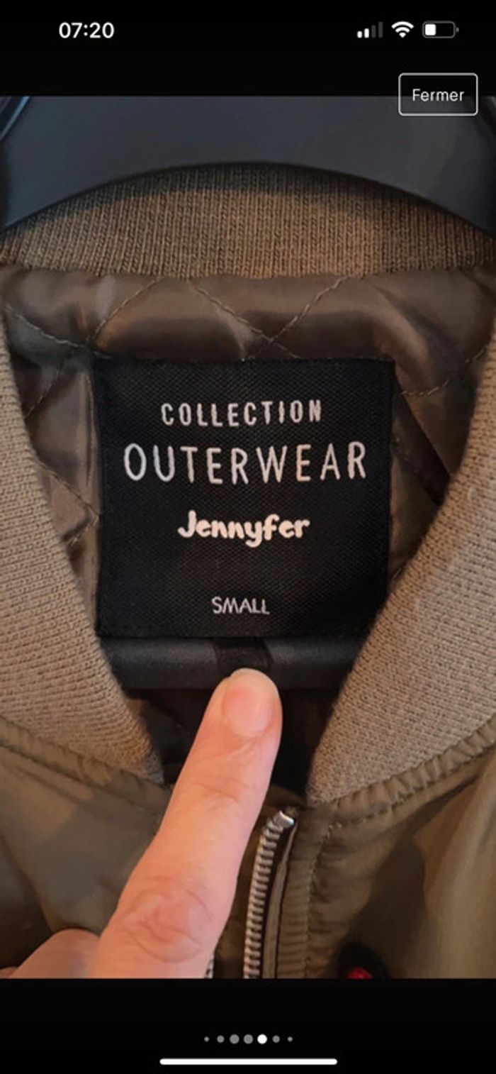 Blouson aviateur Jennyfer (neuf, kaki), S / 36 / 8 - photo numéro 6