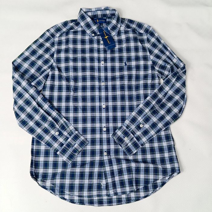 Chemise a Carreaux Ralph Lauren Pour Enfant Taille L 14-16 ans Avec Étiquette