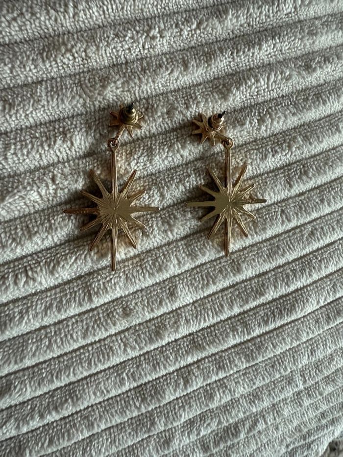 Paire de boucles d’oreilles soleil - photo numéro 4