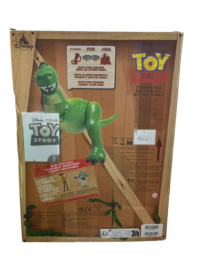 Figurine Disney Toy Story Rex parlant 32 cm Disney Store neuf - photo numéro 2