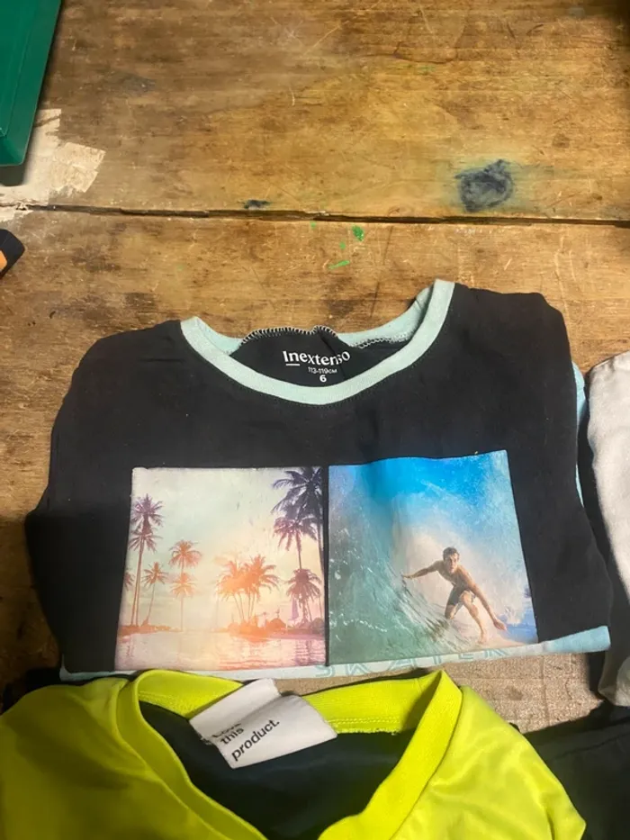 Lot de 5 t-shirts garçon 6/8 ans – Idéal pour la rentrée - photo numéro 6