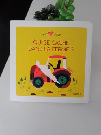 Livre puzzle Qui se cache dans la ferme🌿💝