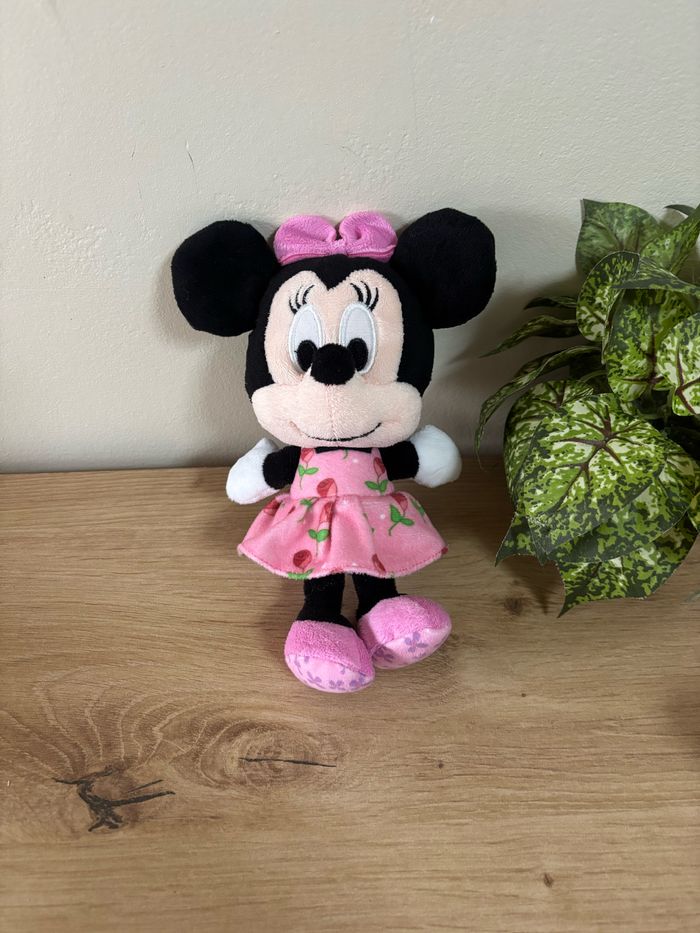 Doudou Minnie robe rose fleurs Disney nicotoy - photo numéro 2