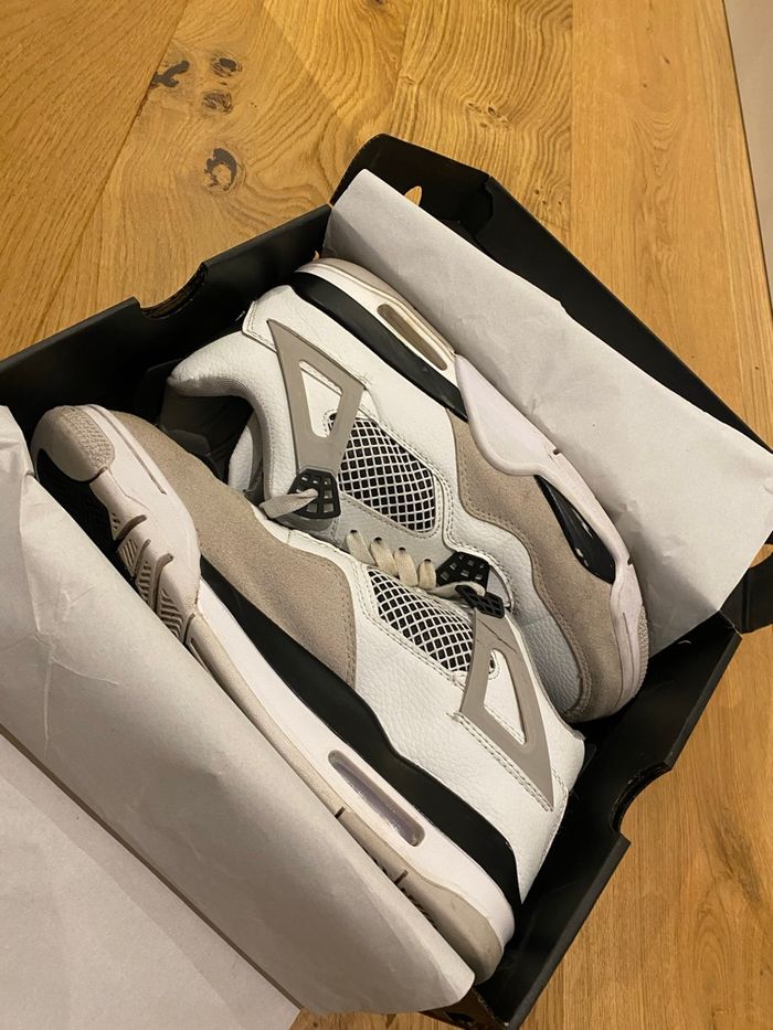 Air Jordan 4 Retro White black – Taille 45 - photo numéro 9