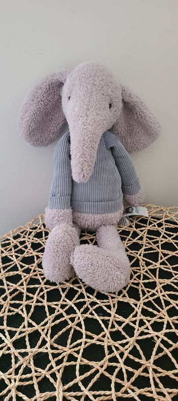 Éléphant Jellycat Jumble 2021 Gris Bleu 29 cm
