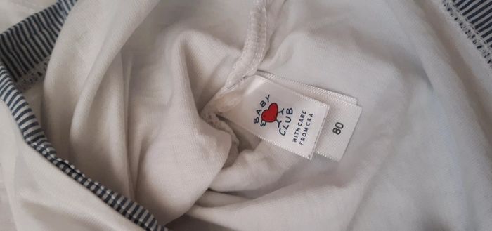 Tee-shirt manches longues polo 12mois 80cm - photo numéro 4