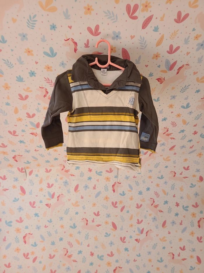 Tee shirt col chemise