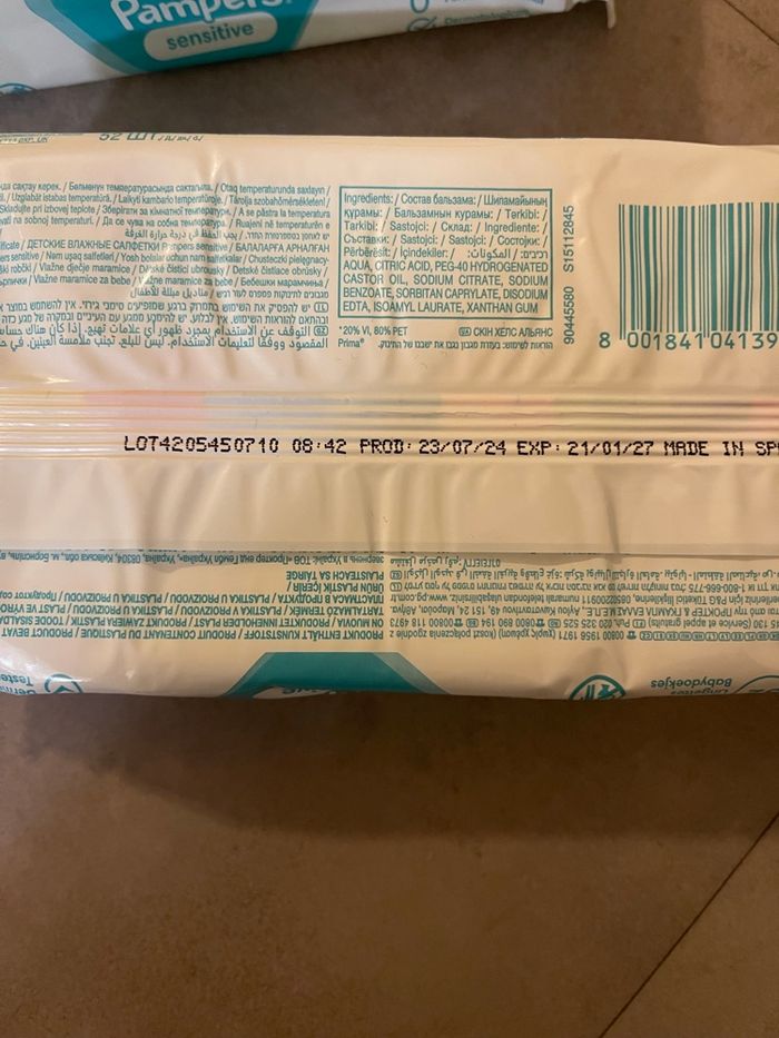 10 paquets de lingettes Pampers sensitive - photo numéro 2