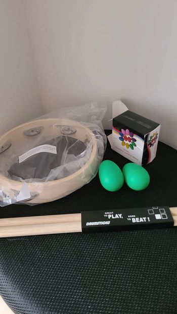 Lintage Percussions - Baguettes 5A - 1 paire de baguettes - - Pointe en Bois TAMBOURINE 1 Paire Mara