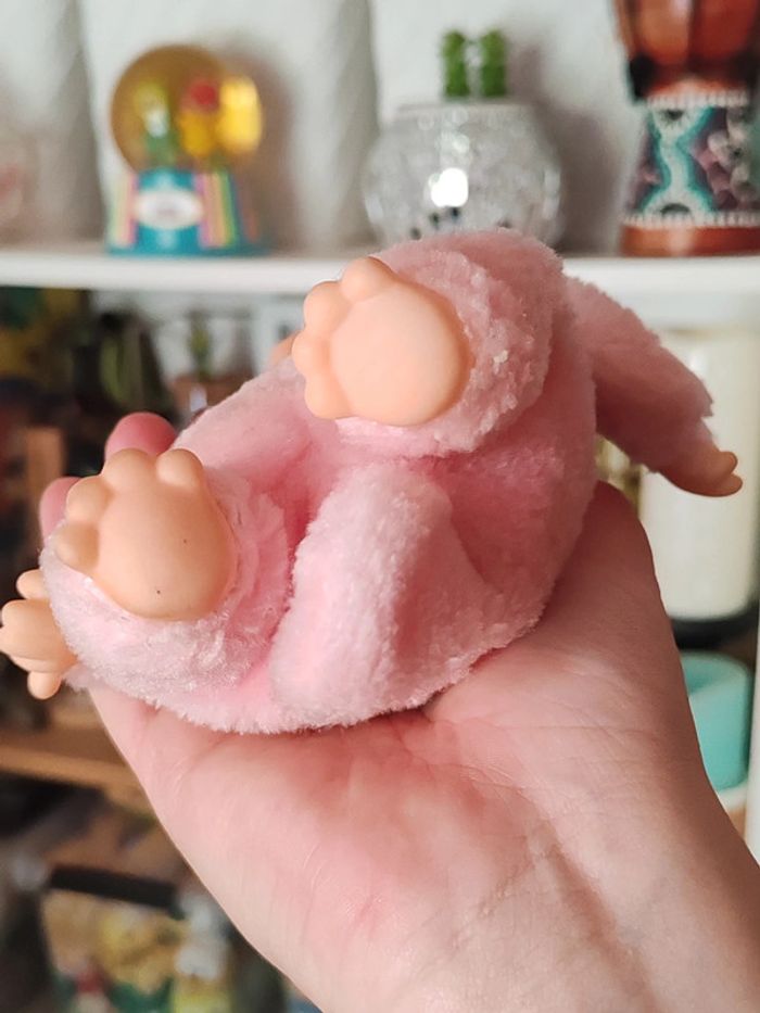 Lapin rose style monchhichi vintage bunny - photo numéro 9