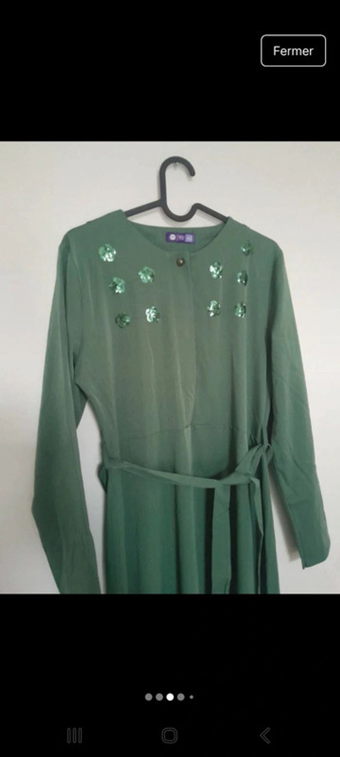 Robe longue ceinturé taille 40 🌹 - photo numéro 4