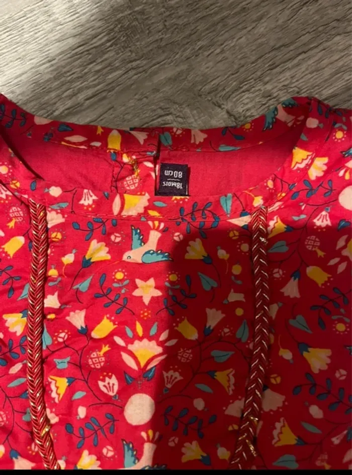 Robe rouge + bloomer taille 18 mois Sergent Major - photo numéro 3