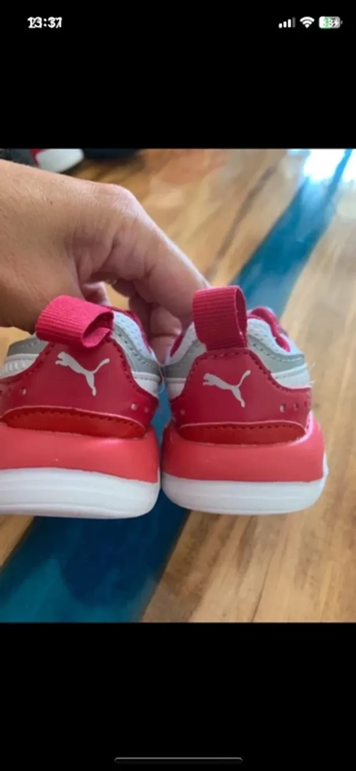 Basket puma taille 20 rouge - photo numéro 3