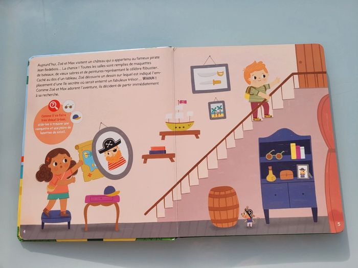 Livre jeu Le Trésor caché des Pirates, les petits aventuriers auzou (56) - photo numéro 3